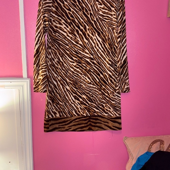 Michael Kors Zebra Print Teddy Jacket - Picture 5 of 8